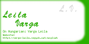 leila varga business card